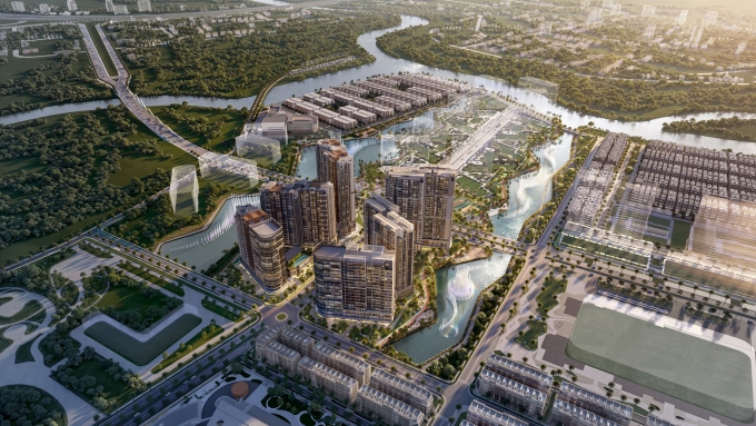 Quy hoạch một góc khu đô thị The Global City tại  TP HCM. Ảnh: Masterise Homes